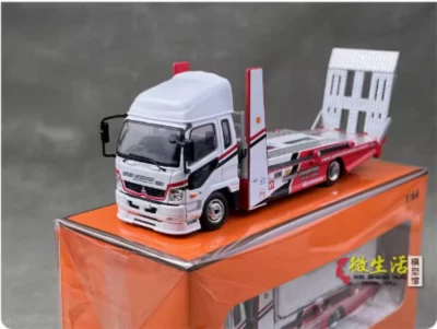 Модель буксировщика ZD GCD 1:64 Shell Fuso Fighter Mk2 двухэтажная литая металлическая машина - Изображение 1 из 4