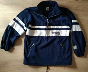 Iguana Fleece gebraucht dunkelblau weiße Streifen XL - Bild 1 von 3