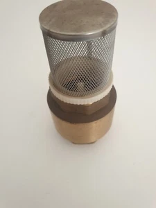 Valves Foot Valve one way Brass 1 - 1/4' inch 32mm Gold -Silver Home Improvement - Picture 1 of 6