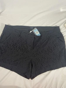 Torrid Women’s Classic Black Whimsigoth Preppy Lace Shorts Size 20 - Picture 1 of 10