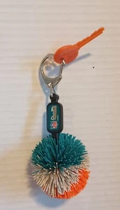 Vintage NFL Koosh Key Chain Fob Miami Dolphins Key Ring EUC - Picture 1 of 6