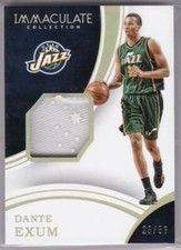 2015-16 DANTE EXUM #/56 SNEAKER PATCH PANINI IMMACULATE JAZZ