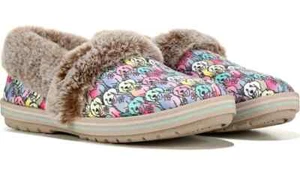 SKECHERS BOBS WOMEN'S TOO COZY WINTER HOWL MEMORY FOAM SLIPPERS - Picture 1 of 7
