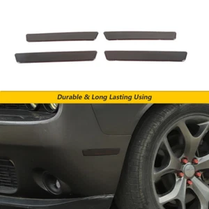 Car Smoked Wheel Eyebrow Light Cover Trim For Dodge Challenger 2015+ Accessories - Picture 1 of 8