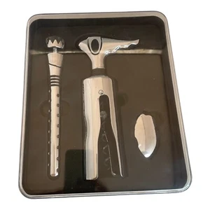 Neu Weinkenner Tok Kit 4 Stück Set Chrom Belüfter Korkenzieher Stopfen - Bild 1 von 8