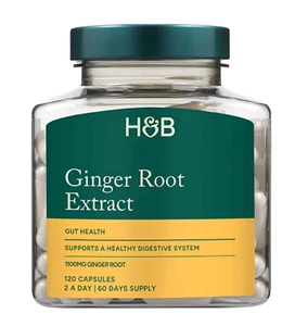 Holland & Barrett Ginger Root Extract 120 Capsules 1100mg 2 per day rrp £13 - Picture 1 of 2