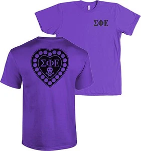 Camisa Sigma Phi Epsilon Fraternidad Corazón Insignia Bella + Lona SigEp - NUEVA - Imagen 1 de 13