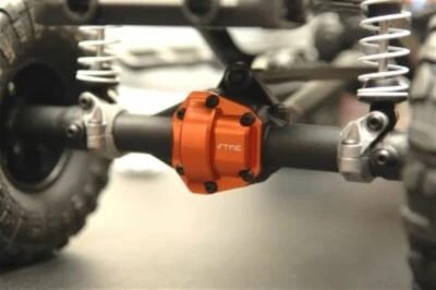 STH116866O CNC MACHINED ALUMINUM DIFF COVER FOR HPI VENTURE (ORANGE) - Image 1 of 3