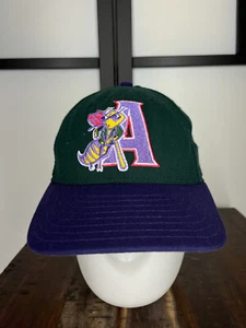 VINTAGE Augusta Greenjackets Hat Cap Snap Back One Size Green New Era Wool MiLB - Picture 1 of 14