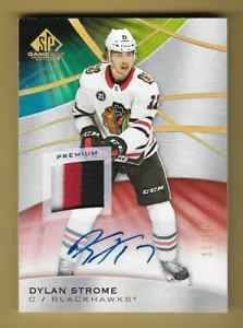 DYLAN STROME 2019-20 UPPER DECK SP GAME USED PATCH ROOKIE RC AUTOGRAPH #'D /15 - Picture 1 of 2