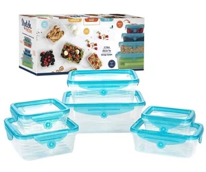 HENIRAG Refrigerator Food Boxes Stackable & Freezer Safe Containers - Picture 1 of 8