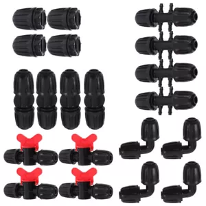 1 Set Quick Connect Fittings Drip Hose Connector Dripping Irrigation System - Picture 1 of 12