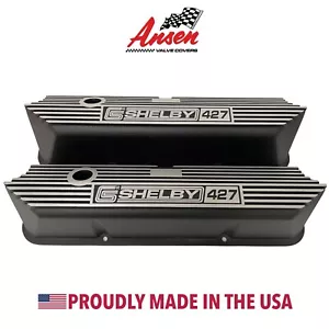 Ford FE Tall SHELBY 427 Black Valve Covers - Die-Cast Aluminum - Ansen USA - Bild 1 von 10