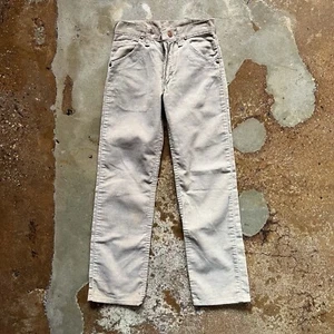 Vintage Brown Corduroy Wrangler Pants Boys Size 13 Made In USA Cowboy Cut 80s - Picture 1 of 10