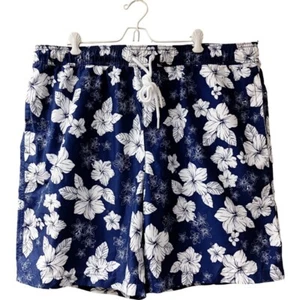 Costume da bagno uomo Amazon Essentials tropicale taglia XXL blu elastico in vita con coulisse - Foto 1 di 10