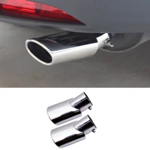 For Toyota Grand Highlander 24-25 silver Rear Exhaust Pipe Tail Muffler Tip 2pcs - Picture 1 of 7