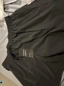 Running Shorts Zippers Athletic Black Small Medium Large - Picture 1 of 4