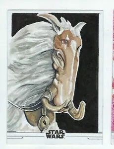 2020 Star Wars Rise of Skywalker series 2 sketch Nick Allsopp - Picture 1 of 1