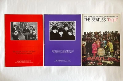 THE BEATLES lot of 3 JAPAN OFFICIAL FAN CLUB EVENT PROGRAM BOOK Sgt. Peppers B01 - Image 1 of 4
