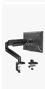 MOUNTUP Supporto Computer Scrivania Monitor Singolo, Braccio Molla Gas Regolabile-32in-BLK - Foto 1 di 5