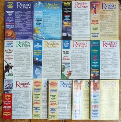 NICE! 13 Readers Digest Monthly Magazines 1990 91 92 93 Subscription No Labels - Image 1 of 4