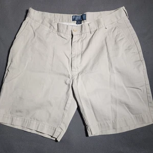 Polo Ralph Lauren Shorts Mens Size 35 Beige Classic Fit Cotton Chino Belt Loops - Bild 1 von 21