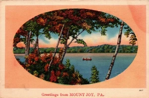POSTCARD GREETINGS FROM MOUNT JOY PENNSYLVANIA - Picture 1 of 2