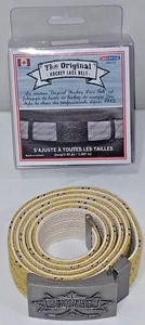 TEX STYLE The Original Hockey Lace Belt YELLOW Adjustable Fits Waists To 42" NEW - Picture 1 of 5