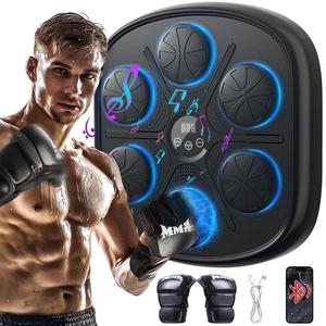 Aggiornato Adulto Smart Music Boxing Machine, Guantoni da Boxe, Musica da Parete per - Foto 1 di 8