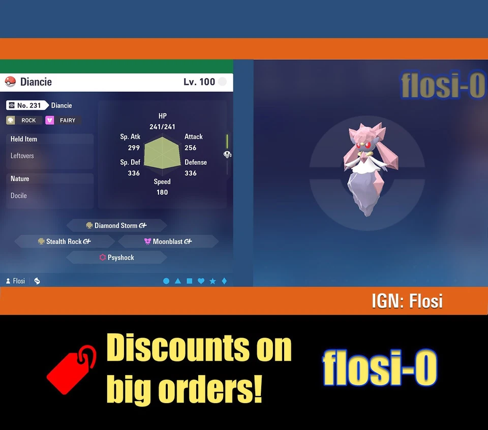 6IV Diancie Pokemon Legends ZA (Legends Z-A) - Image 1 of 1