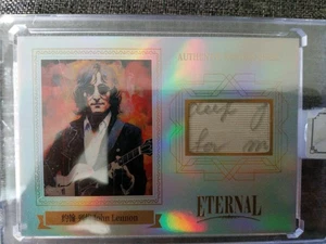 John Lennon Signatur Schriftstück Original Relic 3/50 Karte Beatles - Bild 1 von 2