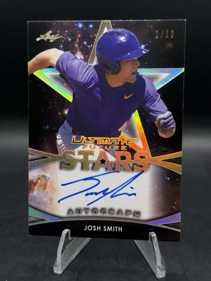 2019 Leaf Ultimate Josh Smith Future Stars Autographs Gold Spectrum Auto /10 - Image 1 of 1