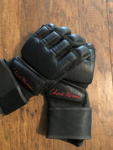 Guantes de cuero vintage raros Chuck Norris artes marciales Kung Fu MMA 100 % originales - Imagen 1 de 6