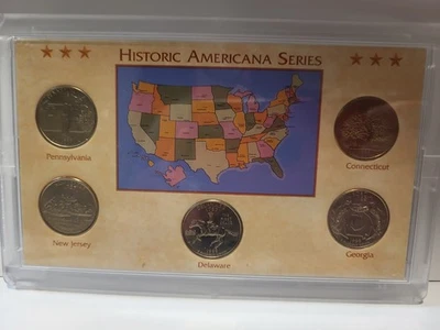 1999 State Quarters 5 Quarters Historic Americana Series ( All D-Mint ) - Image 1 of 3