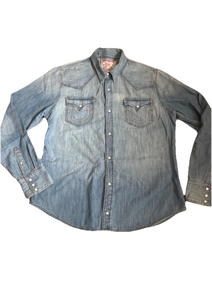 Camisa Jean Tru Religion XL  Foto 1 de 4