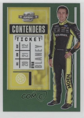 2021 Panini Chronicles Contenders Optic Green Prizm Ryan Blaney #16 - Image 1 of 2