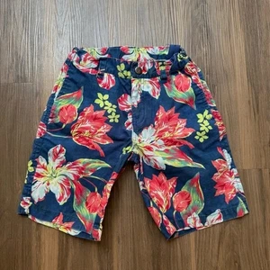 Nautica Floral Print Navy Shorts Toddler Boys Size 4T Hawaiian Summer - Picture 1 of 5