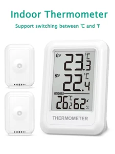 Termometro Da Esterno Igrometro Da Interno Wireless Termometro Da Camera Digital - Foto 1 di 13