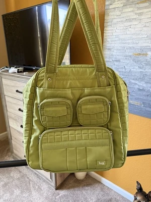 Bolso de mano Lug Cabby bolso de viaje correa para el hombro verde Foto 1 de 4