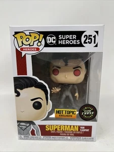 Funko POP! DC Super Heroes #251 Superman From Flashpoint Chase GLOW Hot Topic - Picture 1 of 9