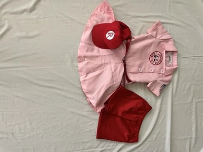 Disfraz de Halloween rosa/rojo para niñas talla M Foto 1 de 4