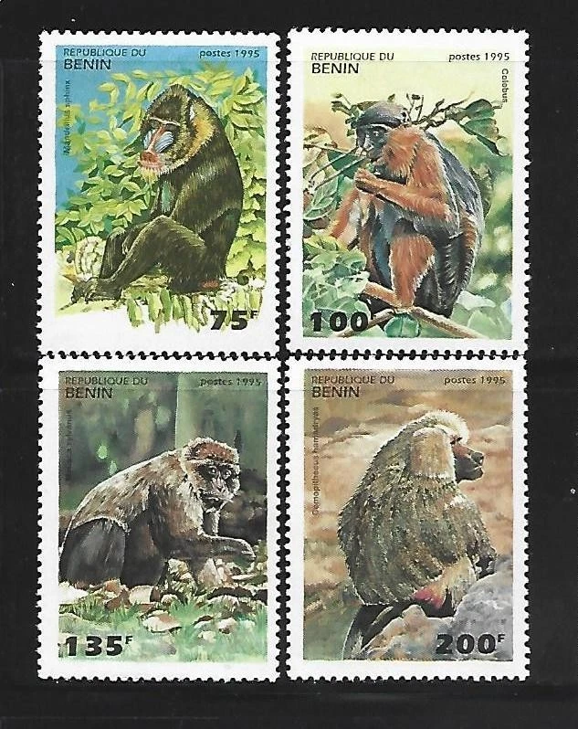 BENIN. Año: 1991. Tema: FAUNA. MONOS. - Imagen 1 de 1