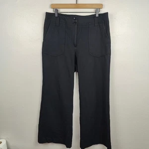 Anthropologie Maeve Naomi Ponte Knit Pants Womens 14 Bootcut Wide Leg Boho - Picture 1 of 11
