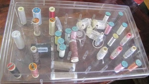 Kreinik/Balger Metallic Metrosene/Seralon Threads Lot Of 33 with case - Picture 1 of 10