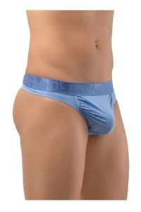 ErgoWear Thong FEEL XV Low Rise Super Soft Elastic Thongs Stonewash Blue 1203 - Picture 1 of 7