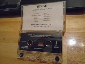 RARE ADVANCE PROMO Hinge CASSETTE TAPE Accidental Meeting of Minds rock 1994 - Picture 1 of 2