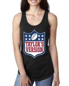 Taylors Version Football Parody Humor Ladies Racerback Tank Top - Picture 1 of 7