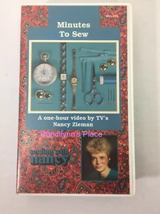 "MINUTOS PARA COSER" VHS 60 minutos Video , Vintage Nancy Zieman - Imagen 1 de 4