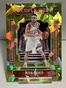 2023-24 Phoenix Basketball Devin Booker /175 Temple Men Yellow Cracked Ice Prizm - Picture 1 of 2