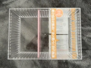 Clear Stripped Container Stand with Partition Daiso - Picture 1 of 7